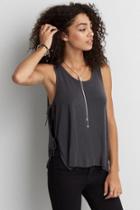 American Eagle Outfitters Ae Hi-neck Side Tie Tank