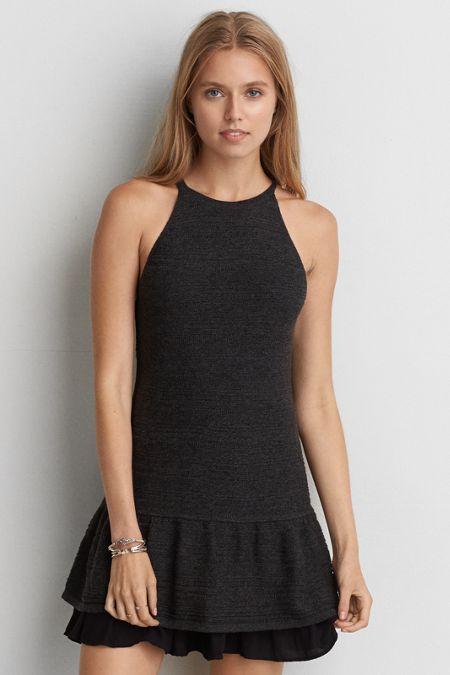 American Eagle Outfitters Ae Layered Hem Sweater Dress