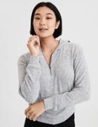 American Eagle Outfitters Ae Soft & Sexy Plush Quarter Zip Hoodie