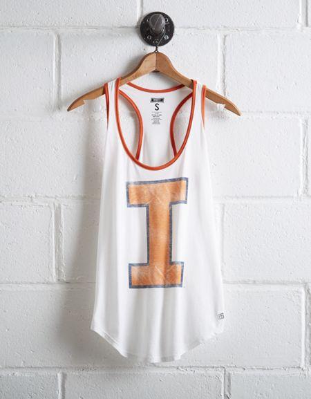 Tailgate Women's Illinois Ringer Tank