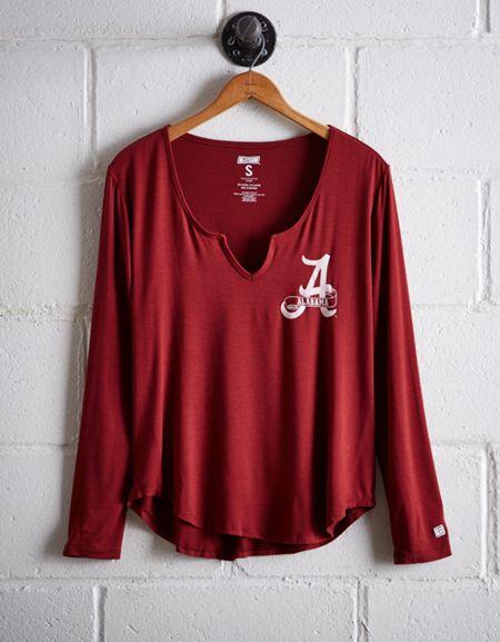 Tailgate Women's Alabama Split Neck T-shirt
