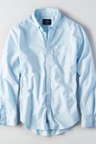 American Eagle Outfitters Ae Solid Button Down Shirt