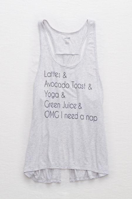 Aerie Graphic Tie Back Tank