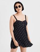American Eagle Outfitters Ae Button-front Corset Dress