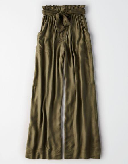 American Eagle Outfitters Ae Paperbag Palazzo Pant