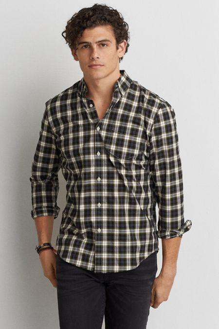 American Eagle Outfitters Ae Plaid Button Down Shirt