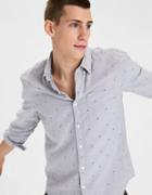 American Eagle Outfitters Ae Penguin Print Oxford Prep Shirt