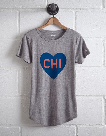 Tailgate Women's Chicago Heart T-shirt
