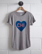 Tailgate Women's Chicago Heart T-shirt