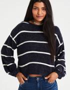 American Eagle Outfitters Ae Chenille Balloon-sleeve Sweater
