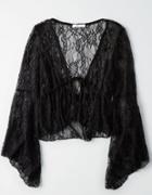 American Eagle Outfitters Don't Ask Why Tie Front Lace Shirt