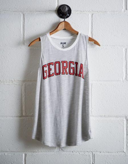 Tailgate Women's Georgia Stripe Tank