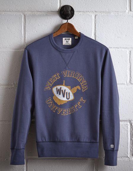 Tailgate Men's Wvu Crew Sweatshirt