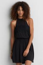 American Eagle Outfitters Ae Hi-neck Keyhole Back Dress