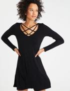 American Eagle Outfitters Ae Soft & Sexy Knit Strappy Front Dress