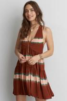 American Eagle Outfitters Ae Twist Back Halter Dress
