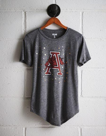 Tailgate Women's Arkansas Foil Star T-shirt