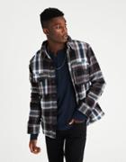American Eagle Outfitters Ae Lined Flannel Shirt Jacket