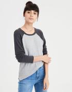 American Eagle Outfitters Ae Soft & Sexy Plush Classic Crew Neck