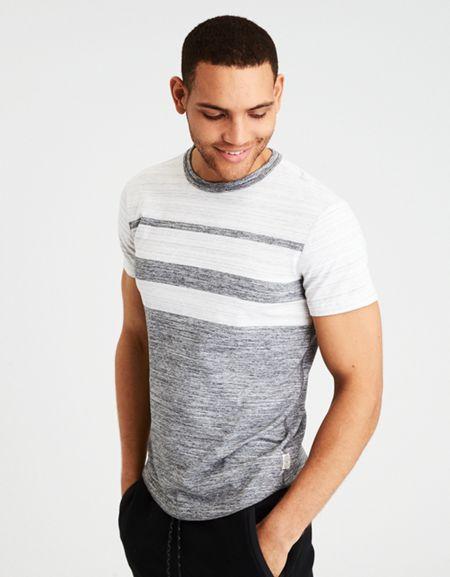 American Eagle Outfitters Ae Short Sleeve Colorblock Tee