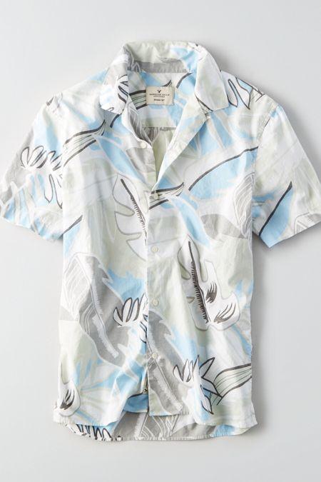 American Eagle Outfitters Ae Toucan Print Short Sleeve Shirt