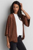 American Eagle Outfitters Ae Faux Suede Kimono