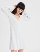 American Eagle Outfitters Ae Wrap Front Sweater Dress