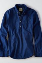 American Eagle Outfitters Ae Indigo Popover Shirt