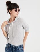 American Eagle Outfitters Ae Shaker Stitch Sweater Hoodie