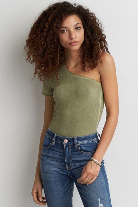 American Eagle Outfitters Ae Soft & Sexy One Shoulder T-shirt