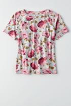 American Eagle Outfitters Ae Soft & Sexy Tomgirl Raglan T-shirt