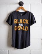 Tailgate Women's Iowa Black & Gold T-shirt