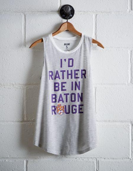 Tailgate Women's Lsu Tigers Stripe Tank