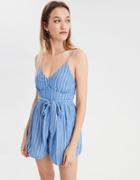 American Eagle Outfitters Ae Stripe Tie Front Romper