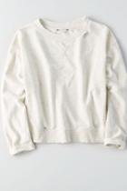 American Eagle Outfitters Ae Soft & Sexy Boxy Destroyed Sweatshirt
