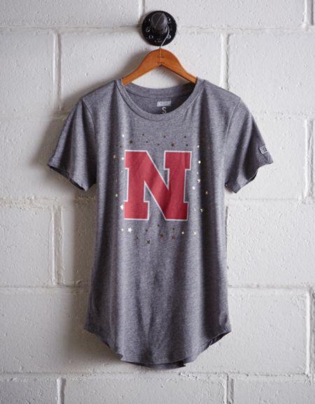 Tailgate Women's Nebraska Foil Star T-shirt