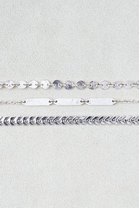 American Eagle Outfitters Ae Metal Chain Choker 3-pack