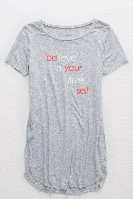 Aerie Side Slit Graphic Tee