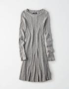 American Eagle Outfitters Ae Fit And Flare Ribbed Sweater Dress