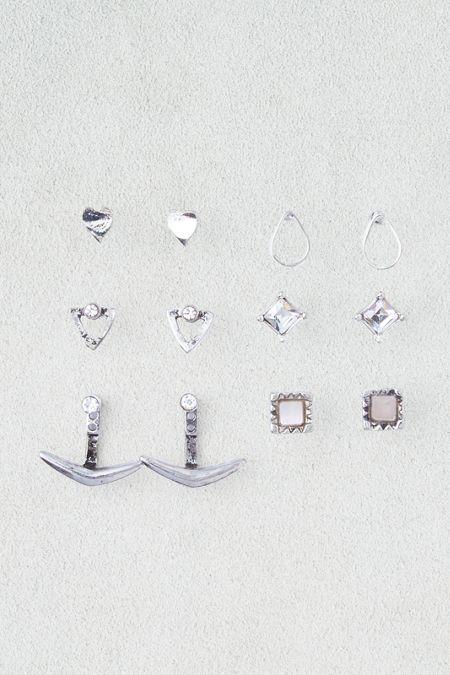 American Eagle Outfitters Ae Mixed Shapes & Stones 6-pack