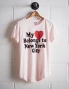 Tailgate Women's My Heart Belongs To Nyc T-shirt