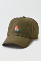 American Eagle Outfitters Ae Olive Mix Tape Strapback Hat