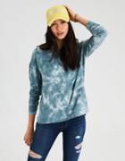 American Eagle Outfitters Ae Tie Dye Long Sleeve Crew Neck Sweatshirt