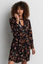 American Eagle Outfitters Ae Bell Sleeve Fit & Flare Dress