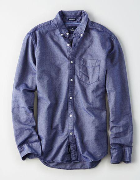American Eagle Outfitters Ae Classic Button Down Oxford Shirt