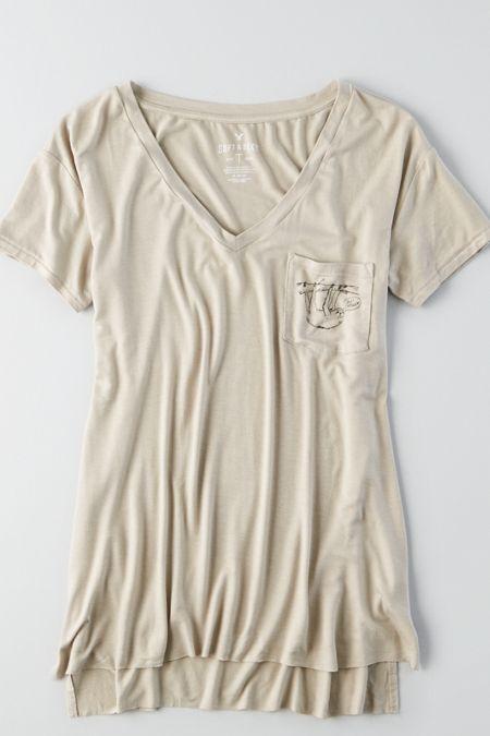American Eagle Outfitters Ae Soft & Sexy Pocket T-shirt