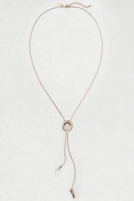 American Eagle Outfitters Ae Crescent And Charms Long Necklace