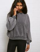 American Eagle Outfitters Don't Ask Why Oversized Sleeve Fleece Sweatshirt