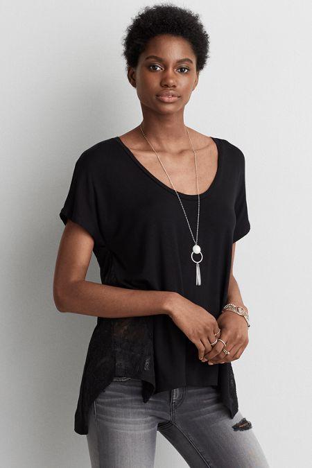 American Eagle Outfitters Ae Soft & Sexy Lace Jegging T-shirt