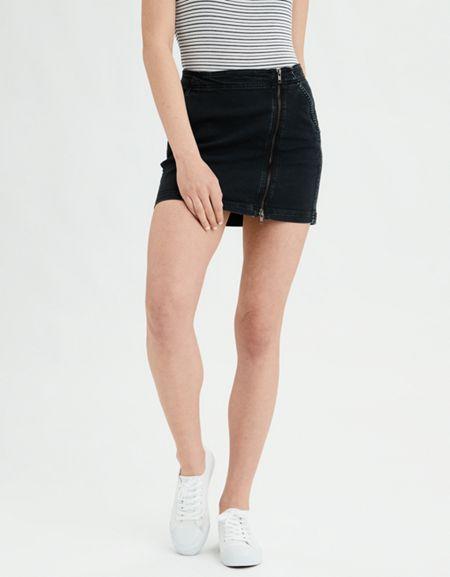 American Eagle Outfitters Ae Denim X High-waisted Denim Skirt